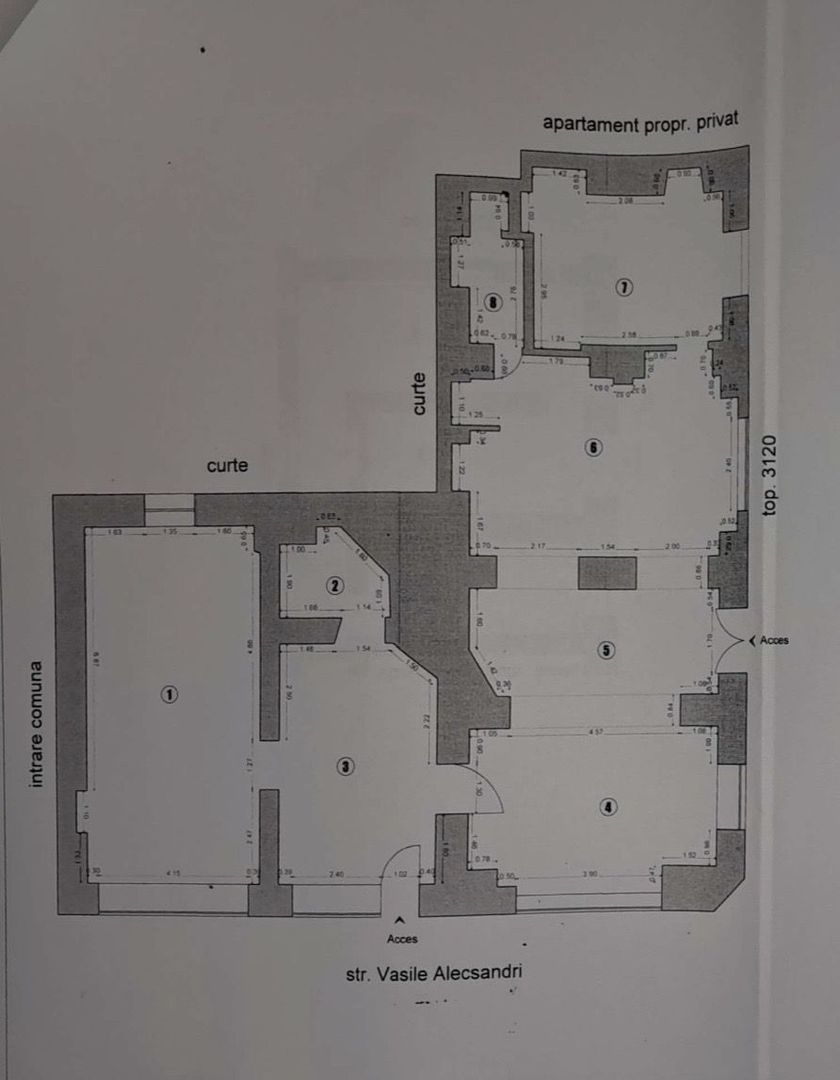 Spatiu Comercial Pietonala Vasile Alecsandri | 200 mp | Vitrina ampla - Schiță 7