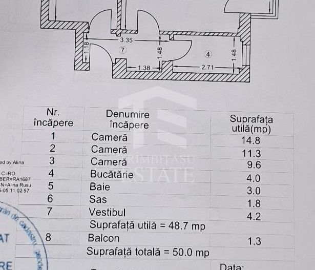 Apartament 3 camere circular Str. Luica - Str. Uioara 2 - Poză 11