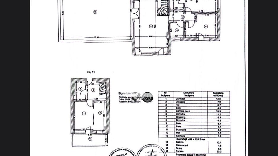 Duplex 4 camere | 234 mp | Terasă 90 mp | Parcare subterană | HILS Brauner - Schiță 21