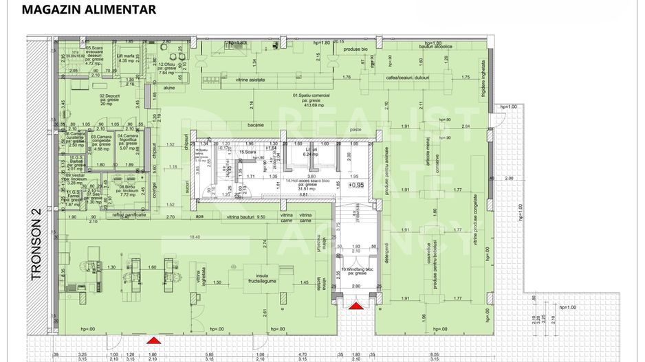 Spațiu comercial cu destinație de Magazin Alimentar, trafic intens - Schiță 7