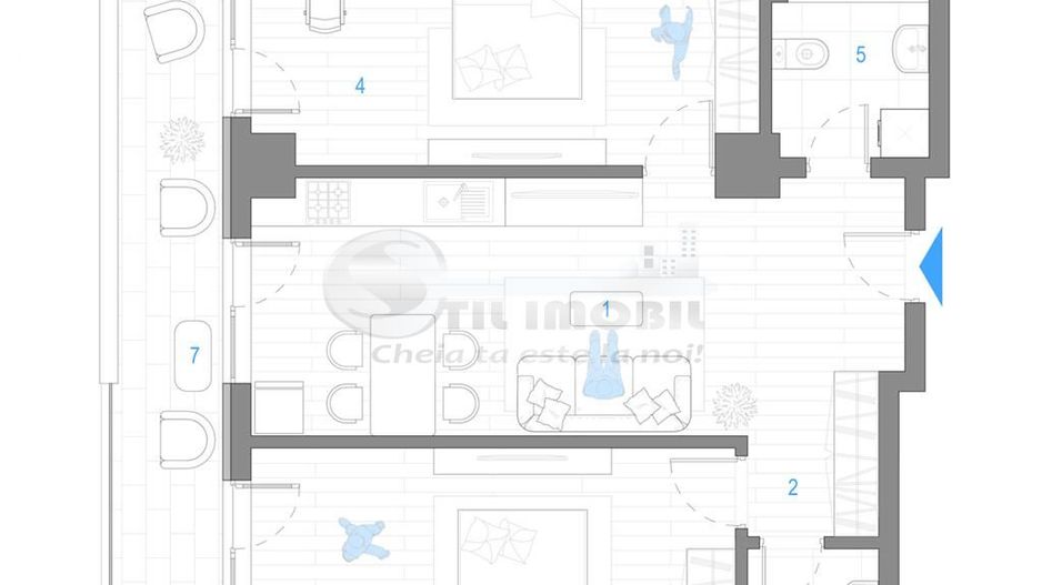 Apartament 3 camere - bloc nou - Cug - Selgros - Poză 2