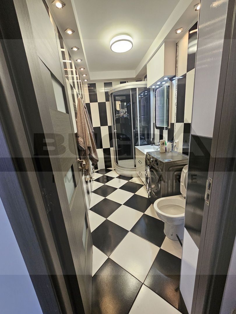 Apartament de 2 camere, modern, 50mp, parcare, zona Penny Apahida - Poză 6