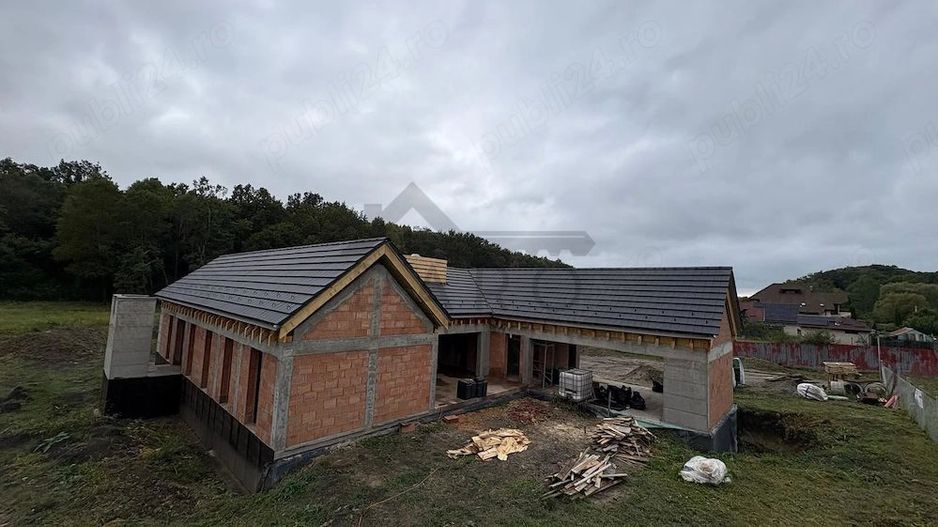 Casa individuala superba, cu arhitectura scandinava, moderna - langa padure, teren generos - Poză 8