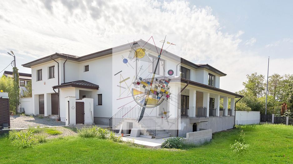 BRANESTI - HUNTER MANSION, VILA PREMIUM 600 MP, LOT 2200 MP, LA LAC! - Poză 1