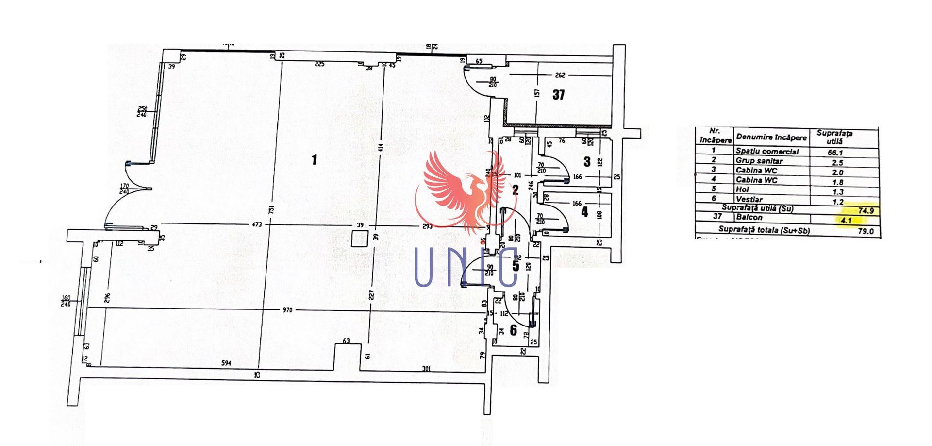 Spatiu comercial / Birouri Lapus langa Popeci - Schiță 3