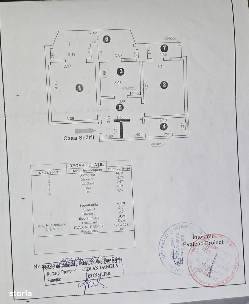 Apartament 2 camere, modificat în 3 camere – Micro 14,et.3 - Poză 11
