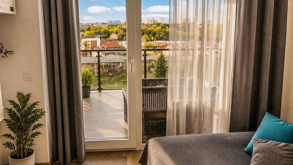 Apartament 2 camere – vedere panoramică, balcon mare –Soporului - Poză 1