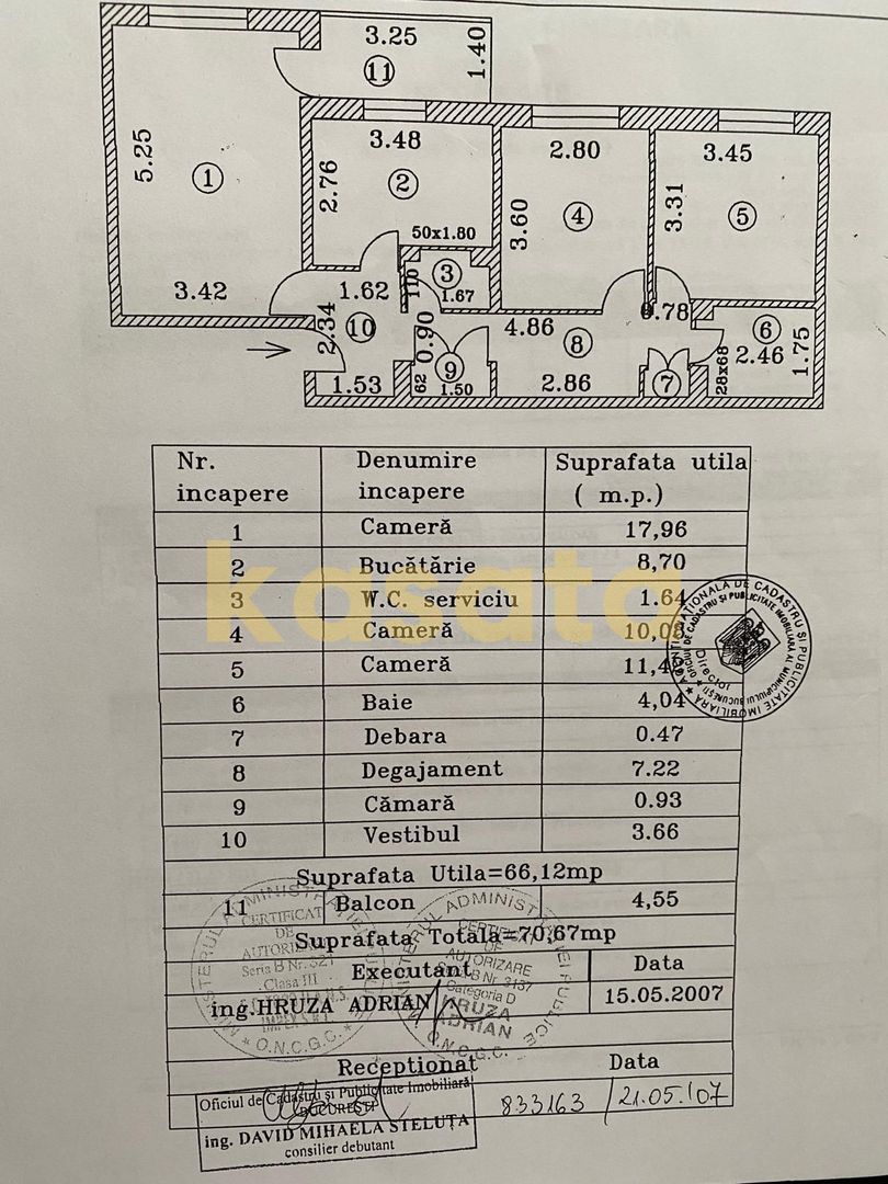 Apartament 3 camere Băneasa, la 1 minut de Parcul Hersatrau - Schiță 12