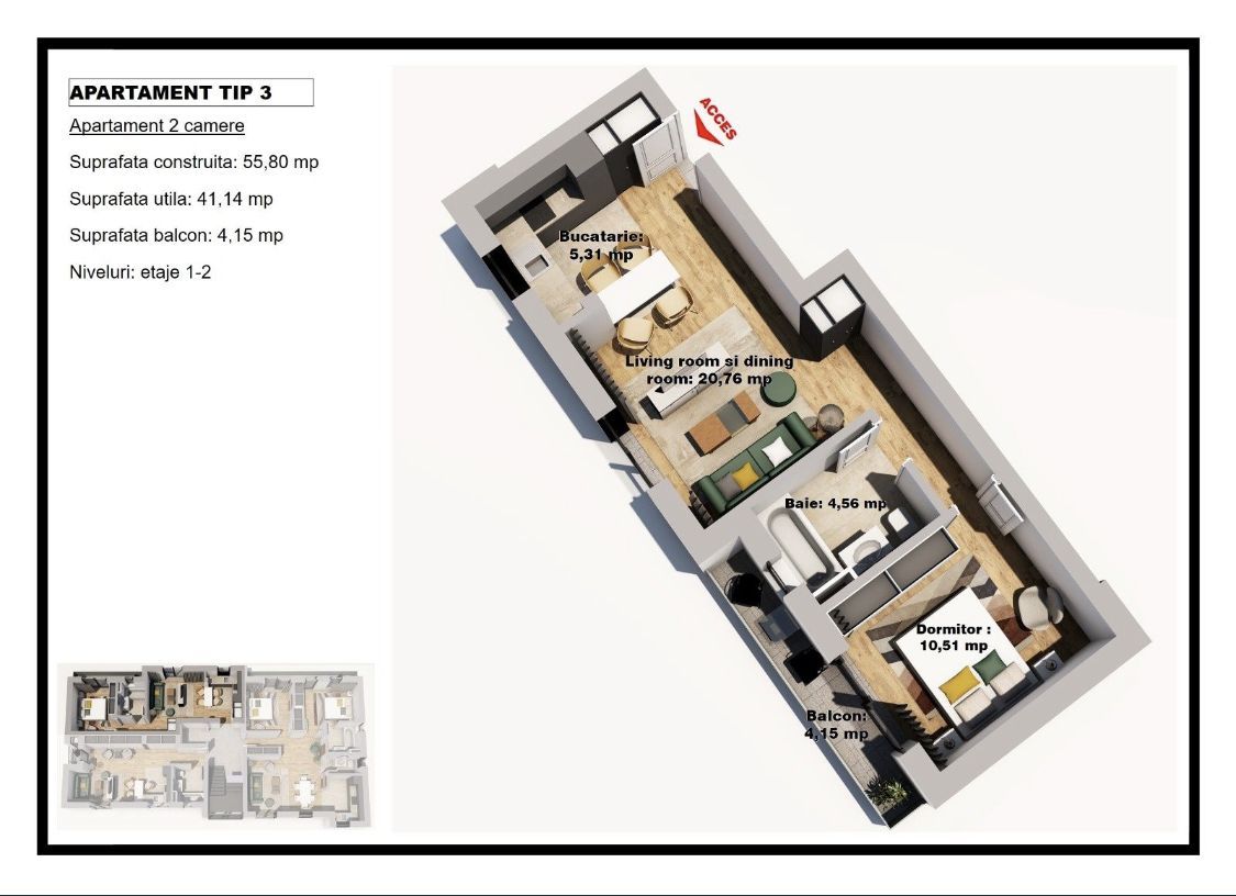 Aprtament Studio Kamsas Baba Novac - Poză 3