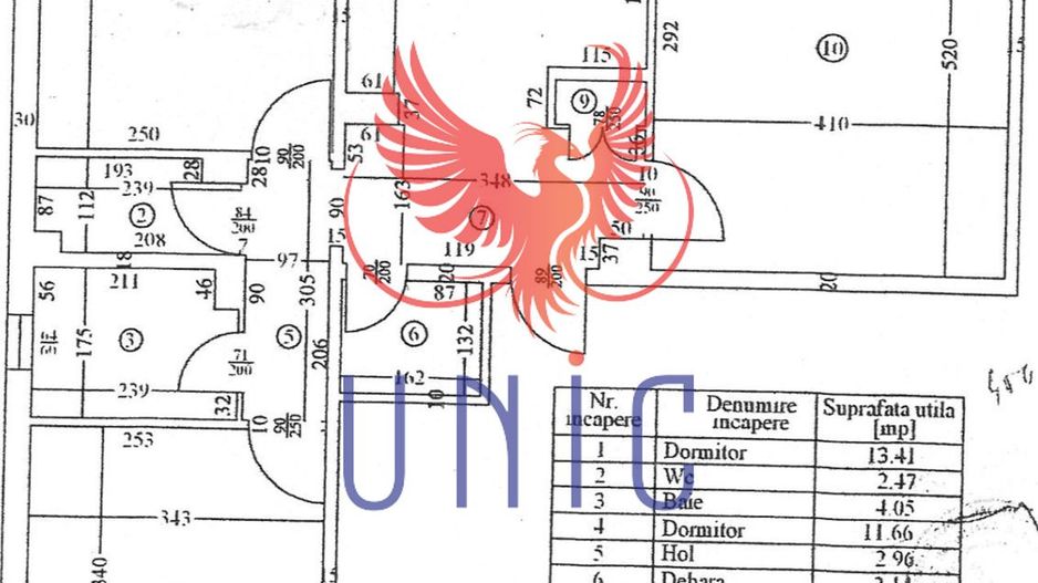 3 decomandate 1mai, centrala proprie, mobilat - Schiță 8