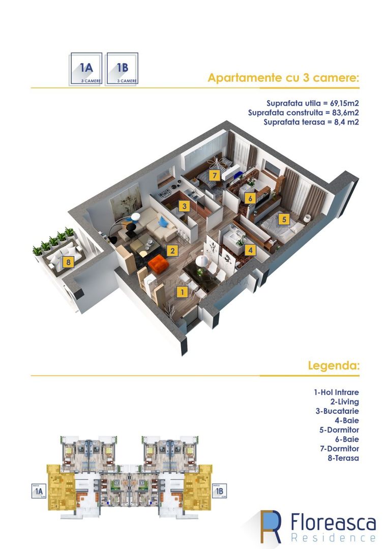 3 Camere Floreasca Residence | Best Price | Vedere Lac - Poză 10