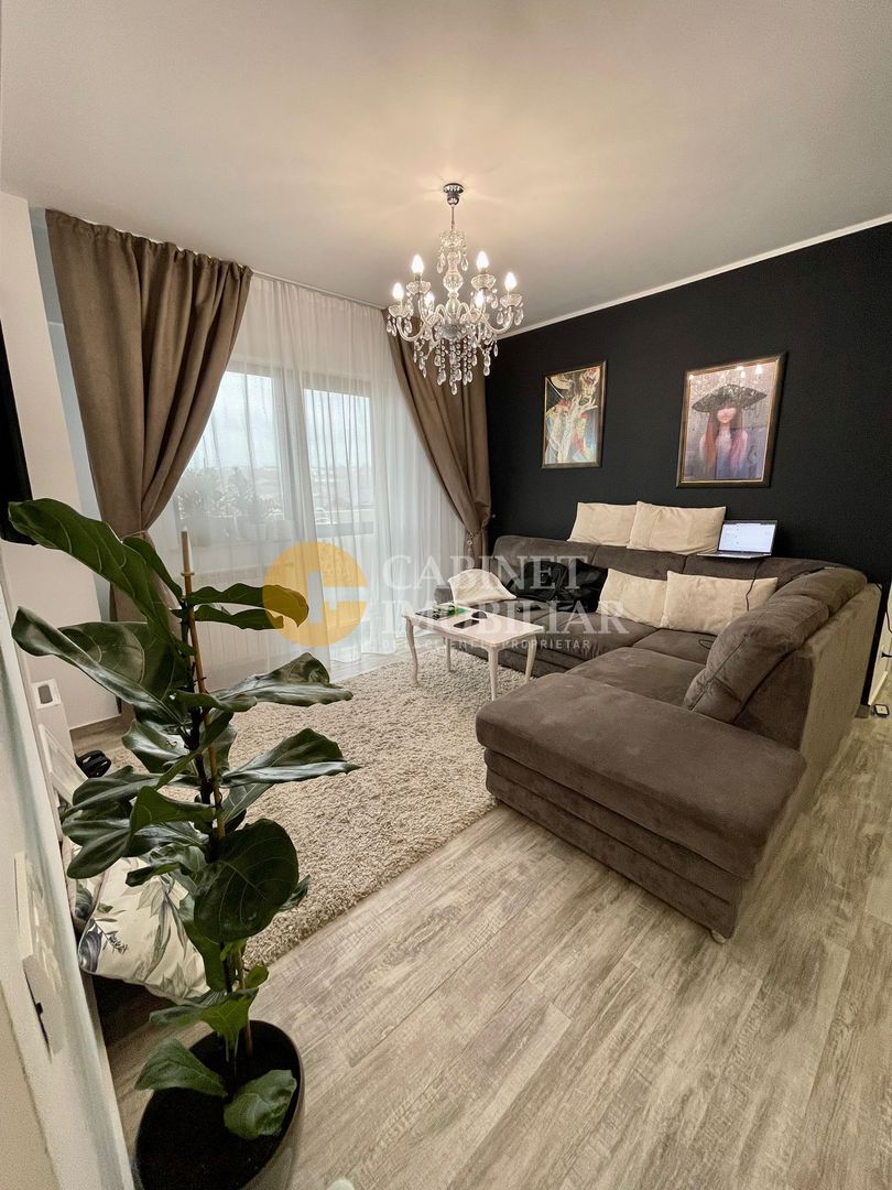 Etaj 2 Apartament 2 Camere Bloc Nou Mobilat si Utilat 10 Minute Palas - Poză 2
