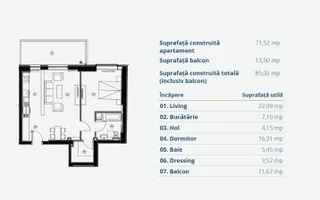 Apartament 2 camere in Aviatiei - Poză 16