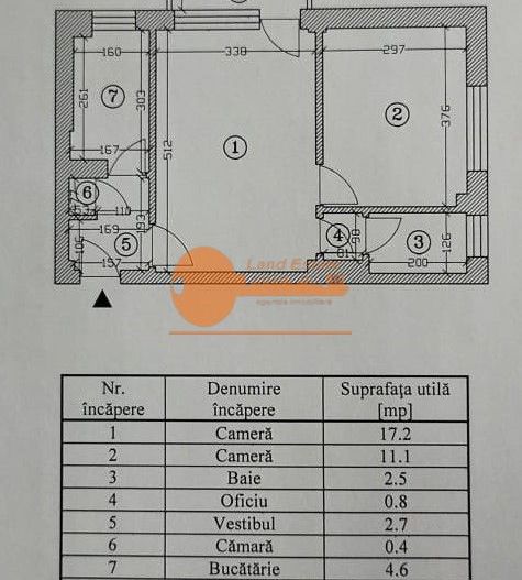 Apartament 2 camere renovat | Kiseleff – 350m de Piața 1 Mai - Schiță 17
