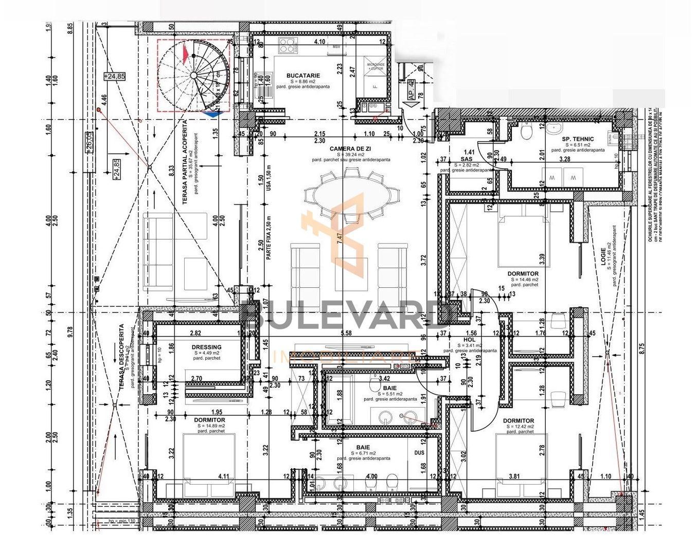 Penthouse de 135 mp+ terasa de 210 mp! - Poză 8