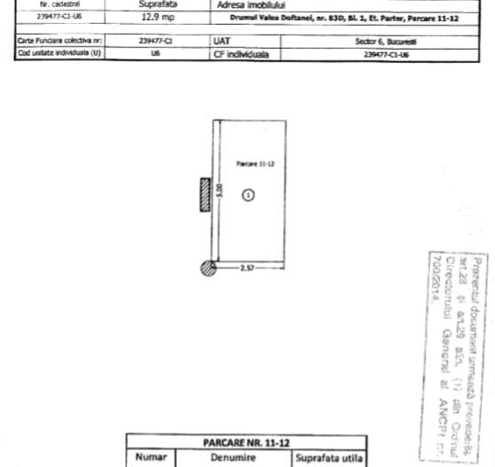 Apartament 3 camere Mobilat & Utila Loc parcare Drumul Valea Doftanei - Schiță 26