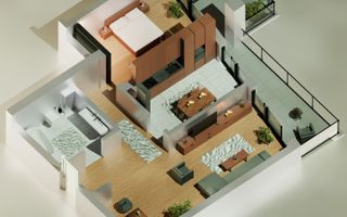 Tomis Nord- Vanzare apartament decomandat cu 2 camere,  bloc nou. - Poză 2