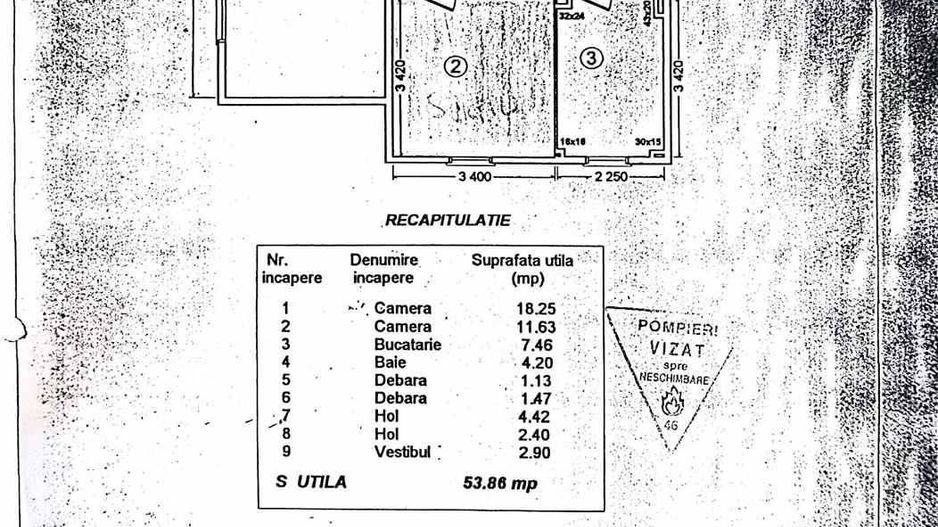Apartament 2 camere Lacul Tei Teiul Doamnei - Schiță 19