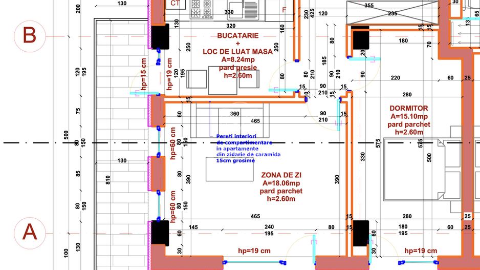 Apartament 2 camere 57 mp/utili+terasa de 24 mp, Tractorul/Brasov - Schiță 3