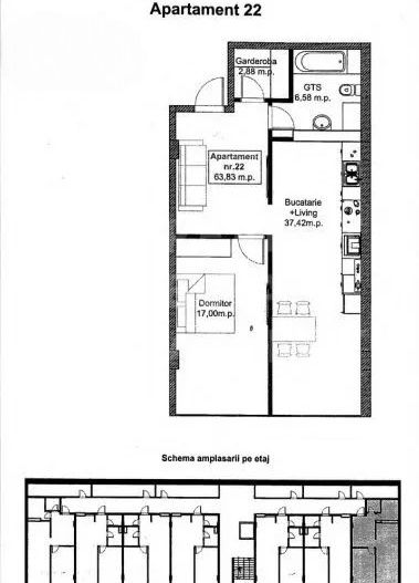 Vânzare, apartament, 2 camere, str. Bisericii, Durlești - Poză 9