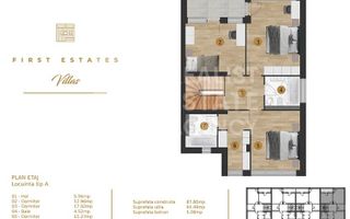 Vilă, 157mp, Pipera, București - Schiță 9