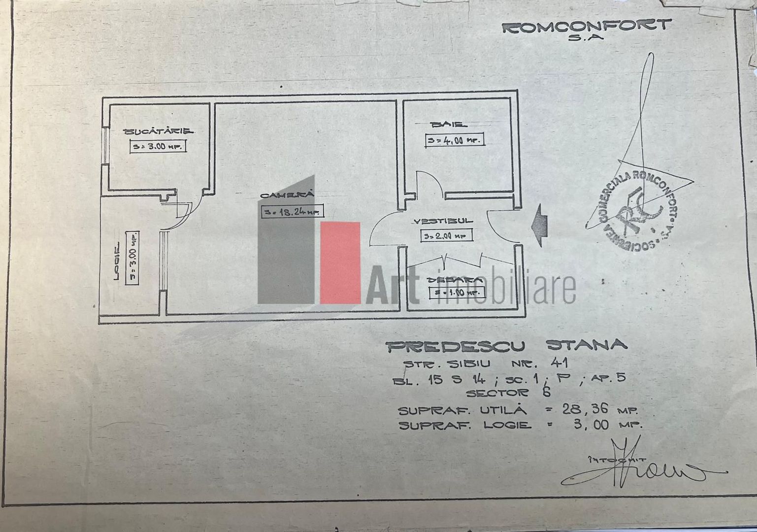 Urgent! Garsonieră cochetă, mobilată și utilată – Drumul Taberei Orizont - Schiță 13