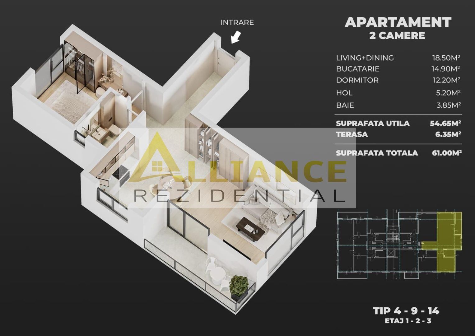 Ame Residence Exclusivitate  Proiect nou ap 2 si 3 camere - Poză 2