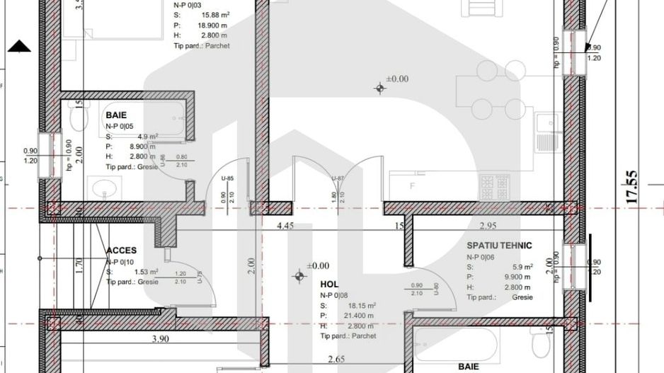 Casa 4 camere pe un singur nivel Tineretului Selimbar - Schiță 5