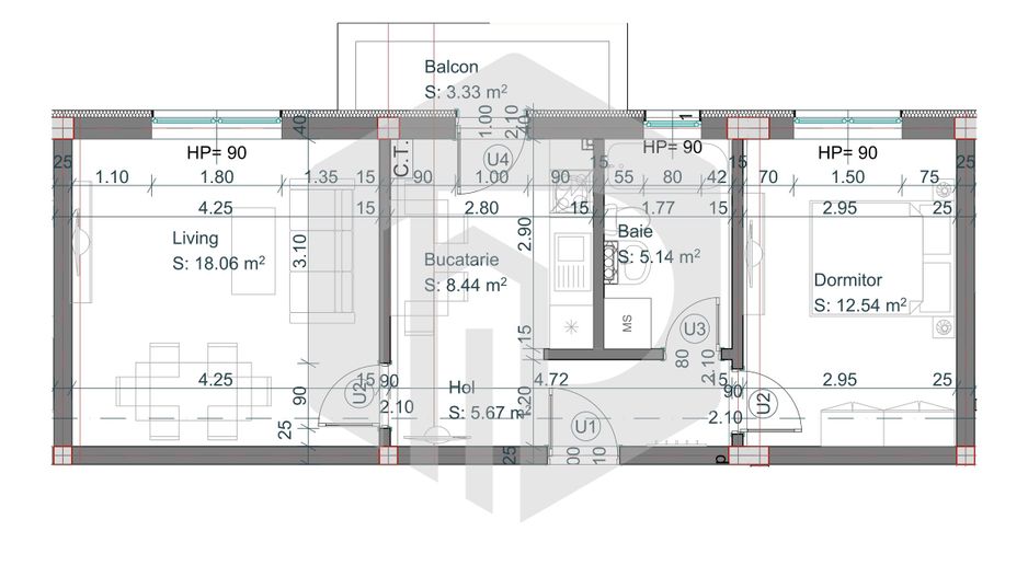 Apartament | 2 Camere | La cheie | Decomandat | Dedeman | 0% Comision - Poză 2