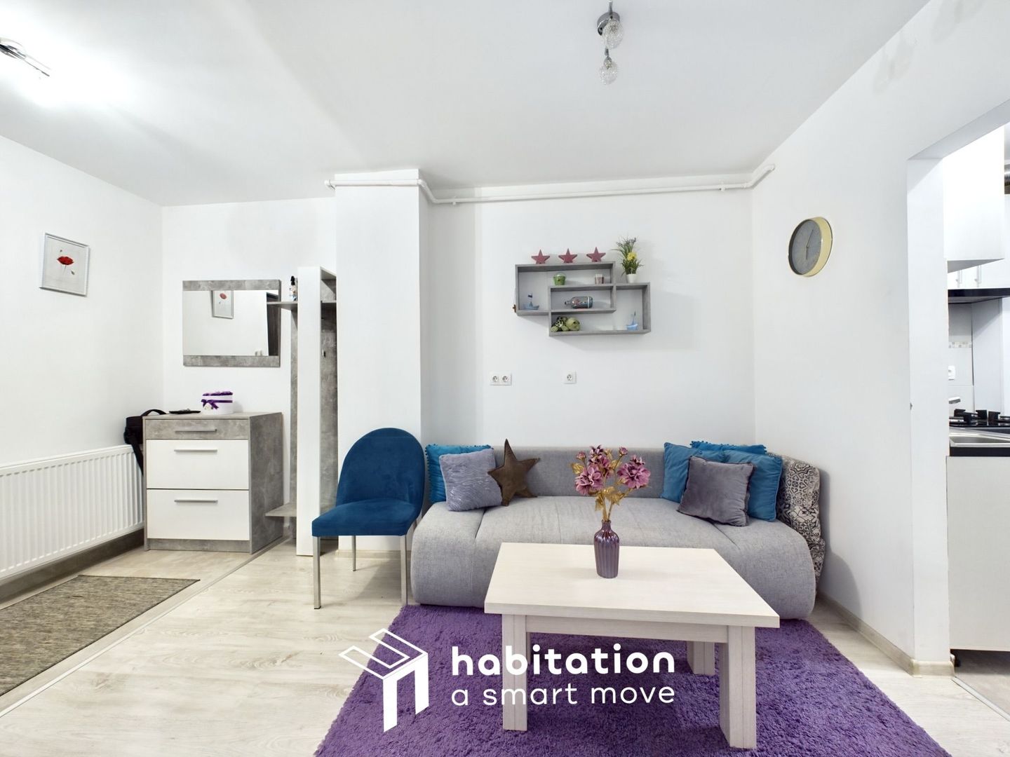 Tur virtual 2 camere, modern si vibrant, cu parcare, zona Torontalului - Poză 3