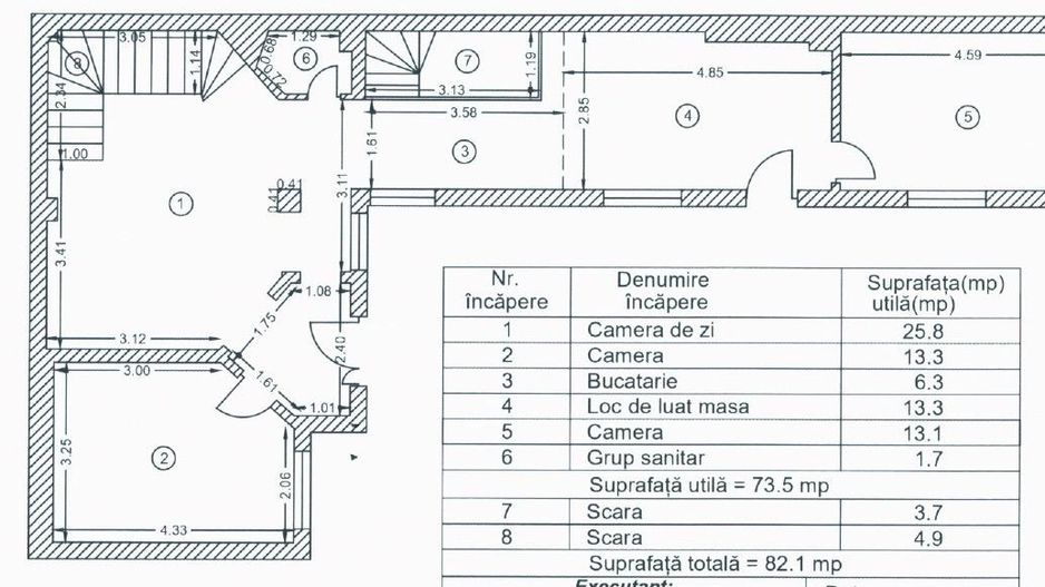 Casă consolidată la preț de apartament - Schiță 9