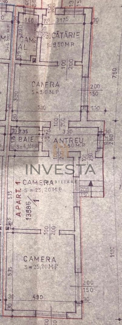 Casa de 115 mp utili pe un teren de 800 mp, zona zona Andrei Muresanu! - Schiță 13