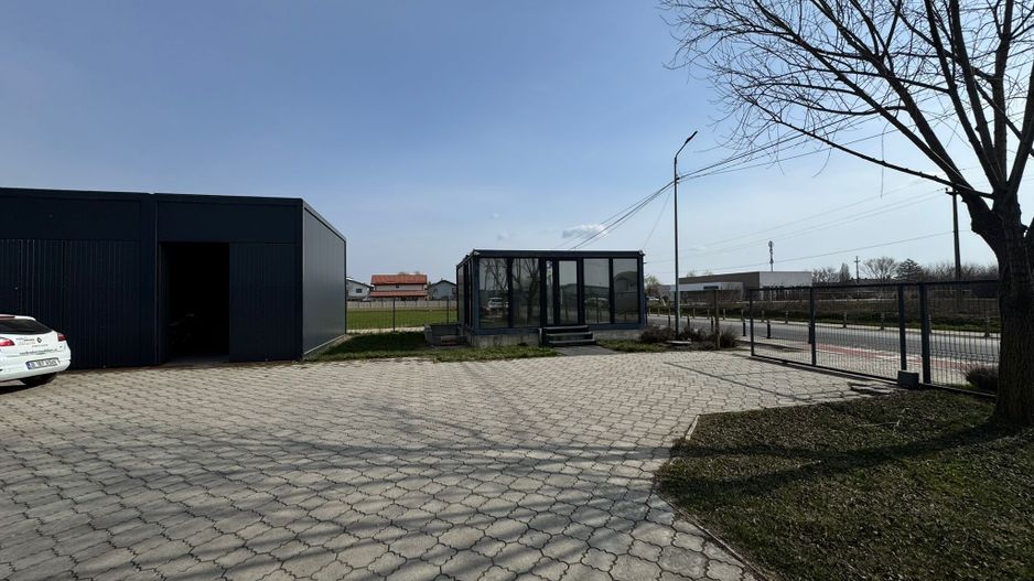 Teren ve vanzare cu 3 hale Domnești Șoseaua Curtea Domnească - Poză 2