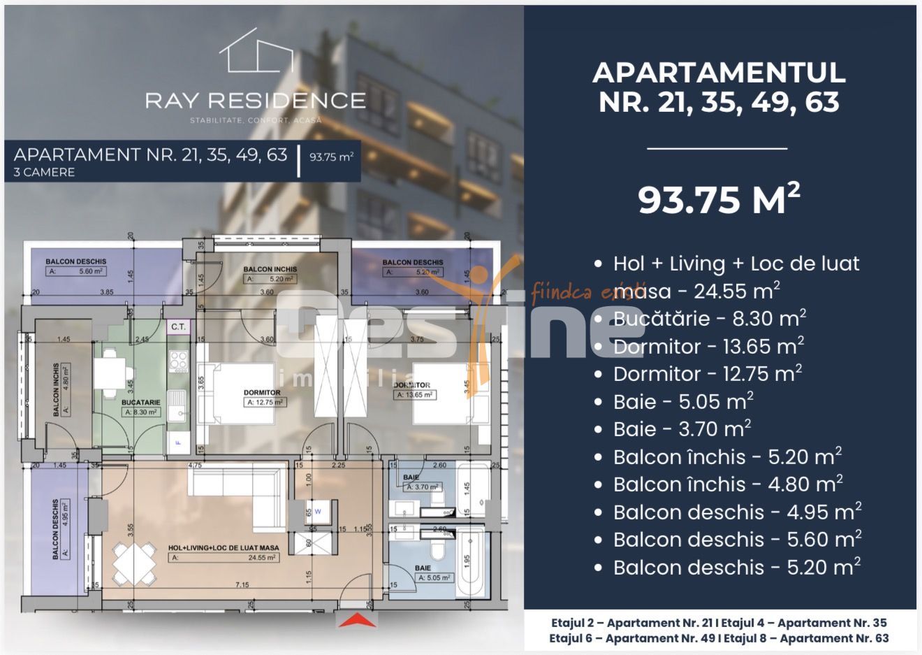 Complex Ray Residence - 3 camere - Poză 3