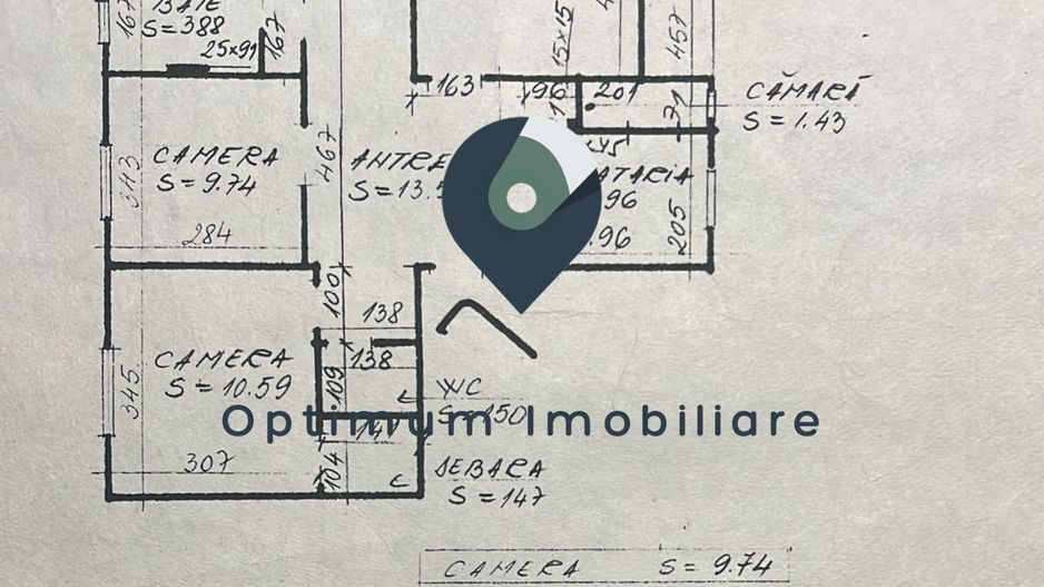 Apartament cu 4 camere in Manastur, renovat, 78 mp, zona Minerva ! - Schiță 19