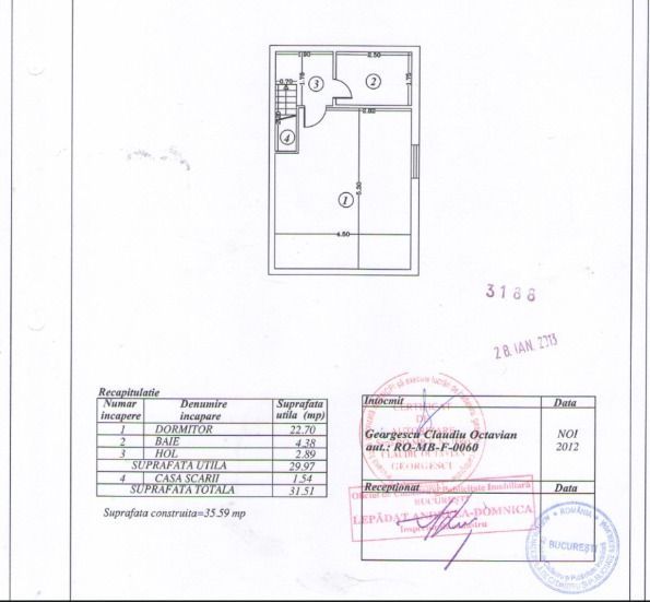 Duplex 2 camere 62 mp, centrala, zona Vitant, loc de parcare, pod izolat 25 mp - Poză 9