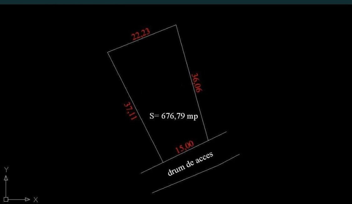 Teren intravilan,676 mp, zona strazii Dara - Poză 1