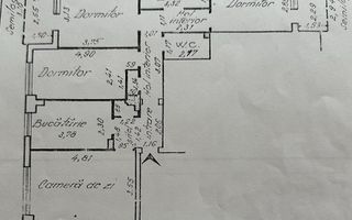 Apartament 4 camere, decomandat, 92.28 mp utili – Dacia - etaj 2/4 - Schiță 11