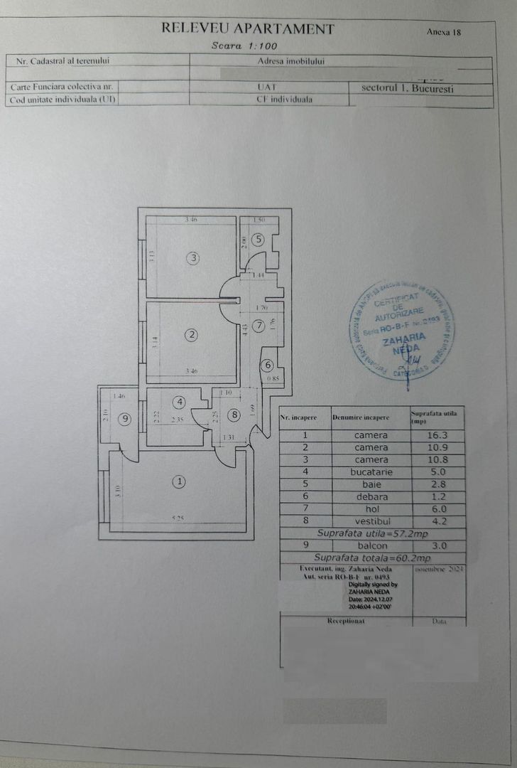 De vanzare Apartament 3 camere Crangasi - Poză 9