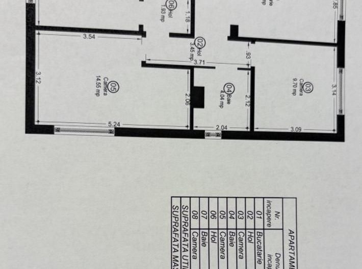 Lipovei | 3 Camere | 2 Bai | Decomandat | Centrala Proprie - Schiță 11