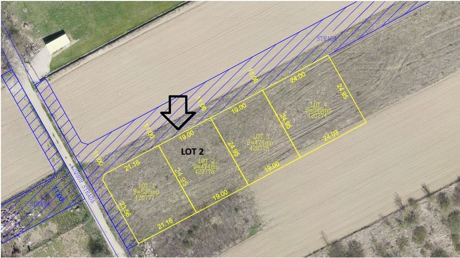 🏡 Teren intravilan – 4 loturi disponibile | Lugoj, Strada Crișan - Poză 2