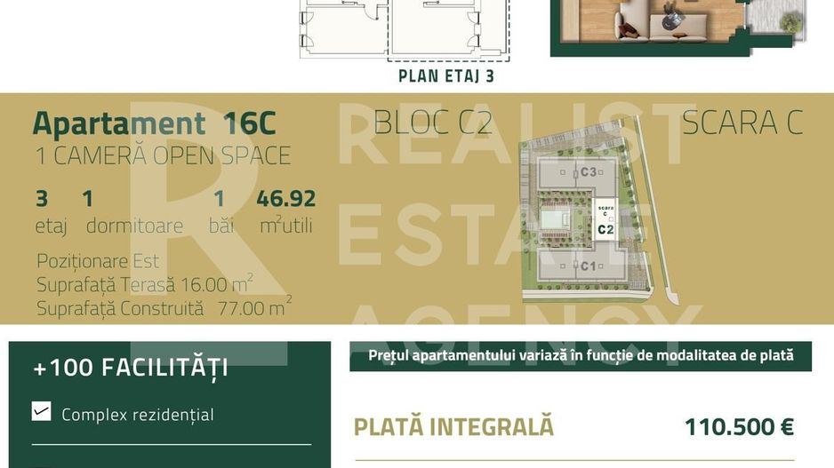 Vânzare, apartament, o cameră, zona Torontalului, Timișoara - Poză 8