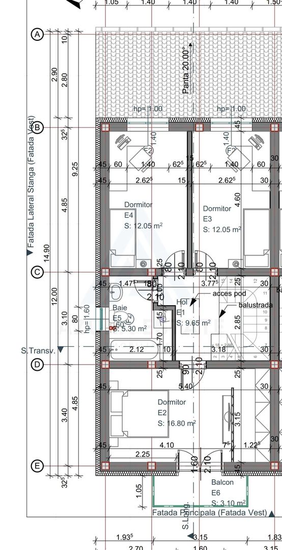 Casa tip duplex , 250 mp curte zona Arhitectilor - Poză 19