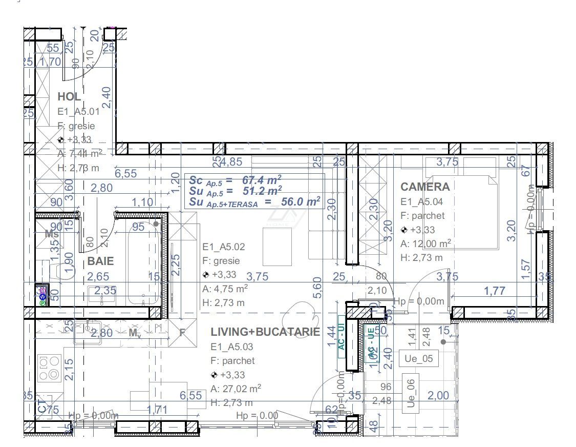 Bloc finalizat. Balcon mare. Loc de parcare. - Poză 8