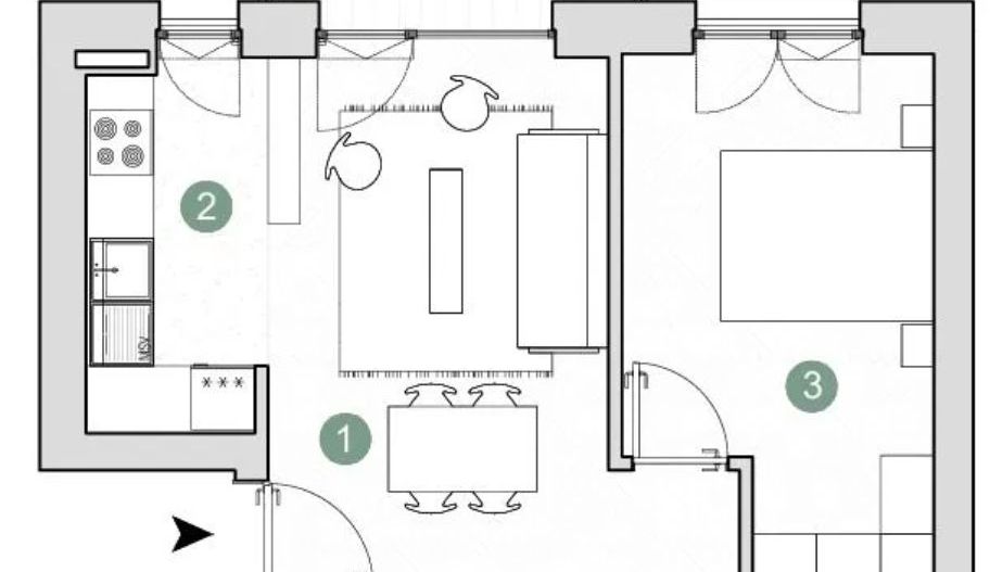 Inchiriere apartament 2 camere Pipera | Avalon Estate - Schiță 13