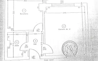 Garsoniera Decomandata pe Dezrobirii -centrala termica -etaj 9 -34mp - Schiță 11