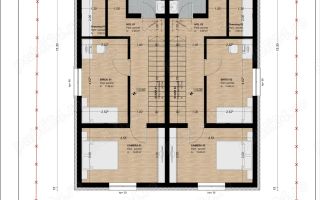 Duplex cu 4 camere, vatra satului, toate utilitatile - Sacalaz - Poză 12