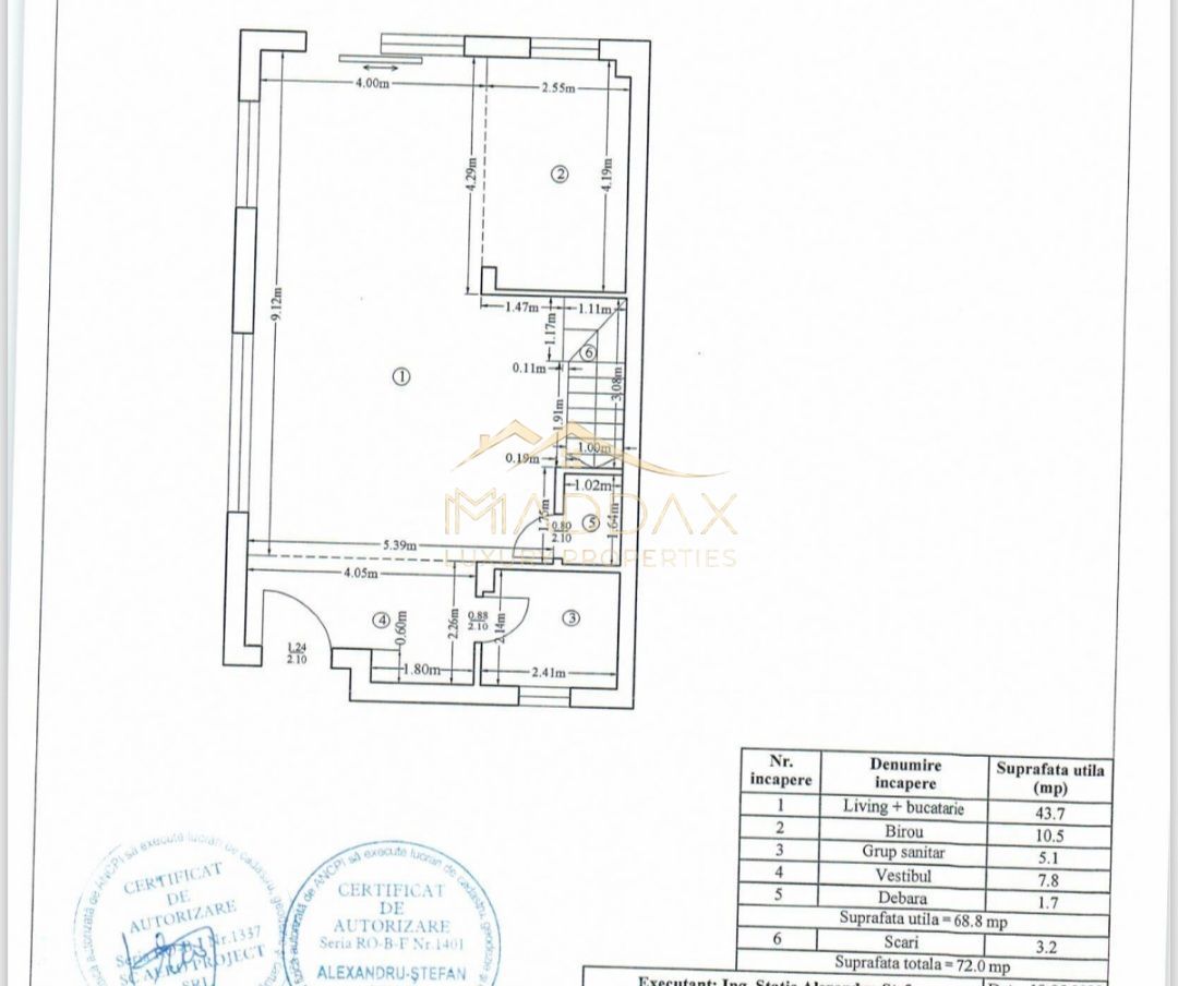 Vilă **6 camere  **451mp // Zona Iancu Nicolae - Schiță 45