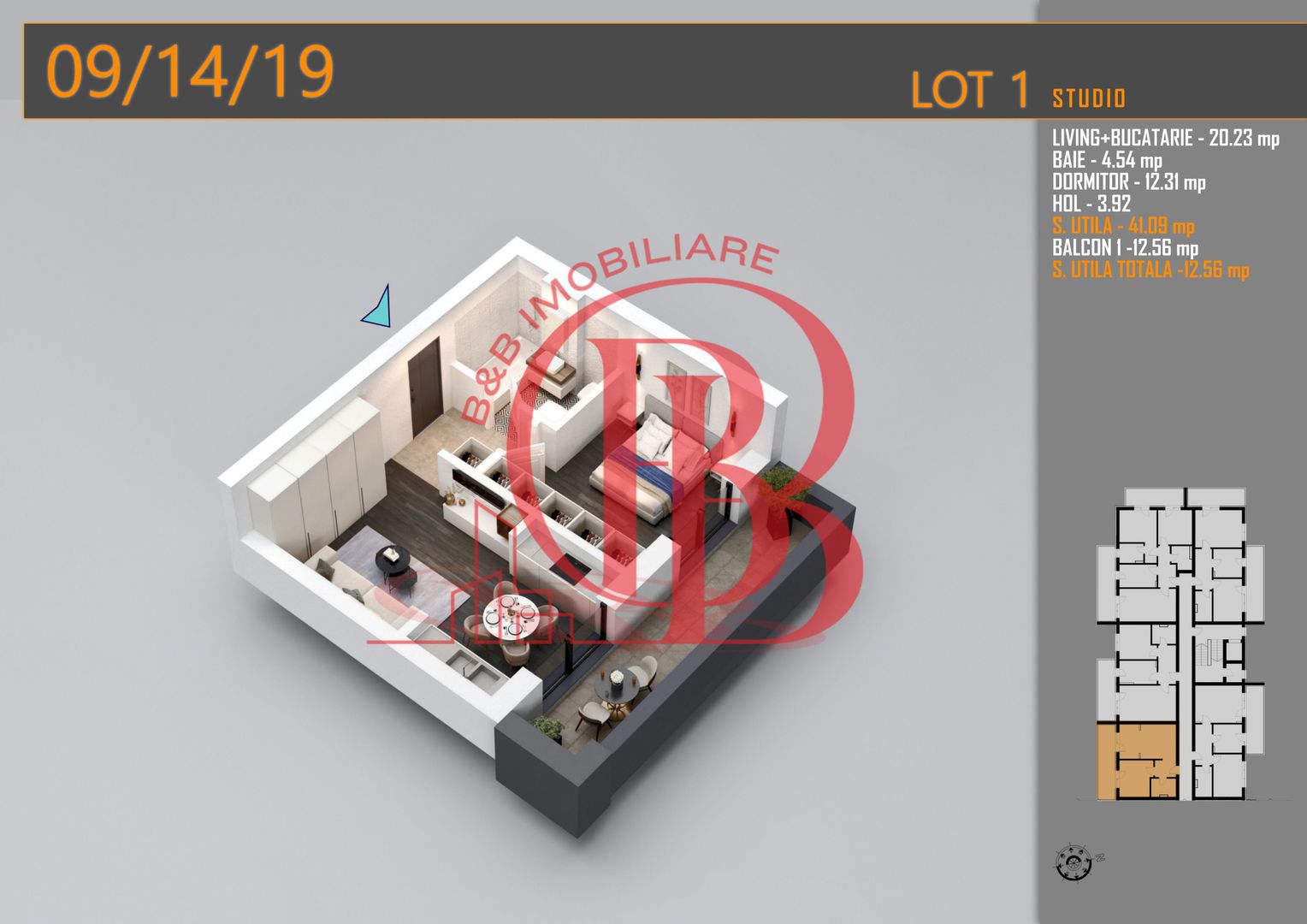 Apartament 2 camere Modern-Theodor Pallady Metrou Teclu - Schiță 1