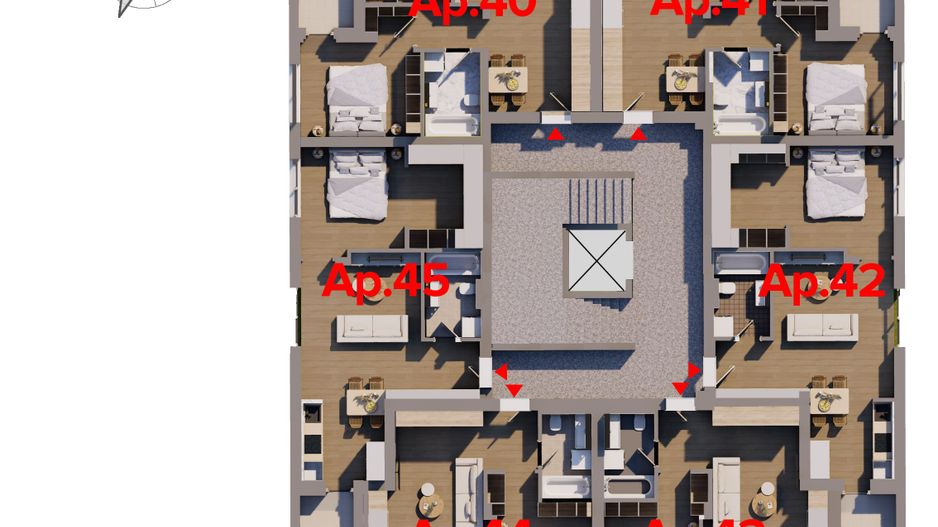Penthouse 2 camere în bloc nou ARED City RED9 - Poză 4